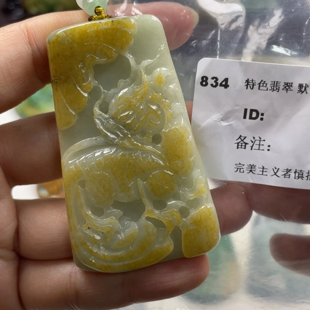 翡翠未镶嵌颈饰牌子