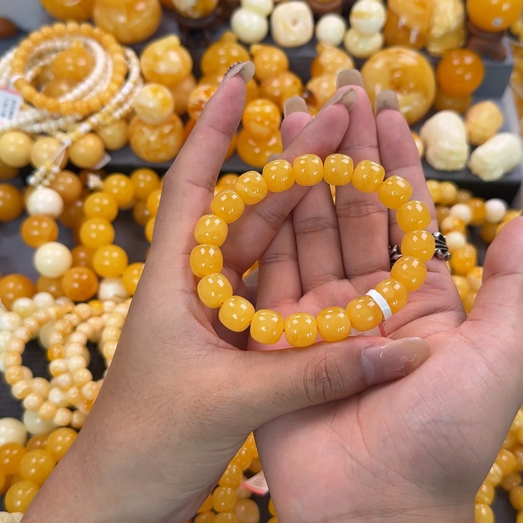 蜜蜡未镶嵌珠宝奇石同料12mm
