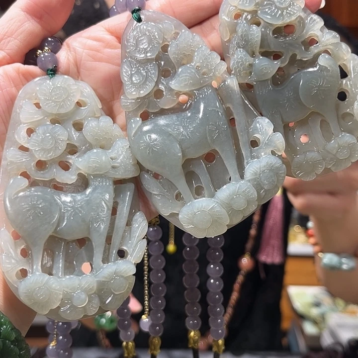 未镶嵌岫玉毛衣链