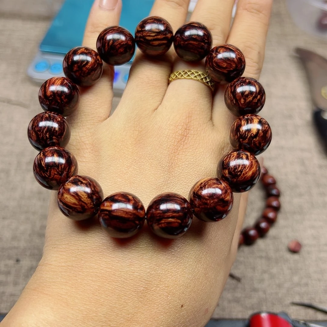 木花*月海南红降黑金满纹妖孽精品1.5尺寸1999