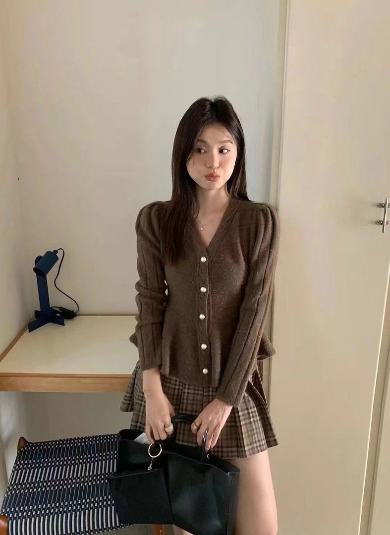 小香金线修身毛衣