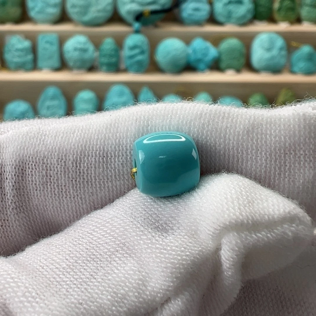 未镶嵌绿松石直切珠7.4x6.9mm