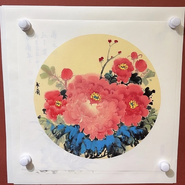 国画听兰老师花鸟