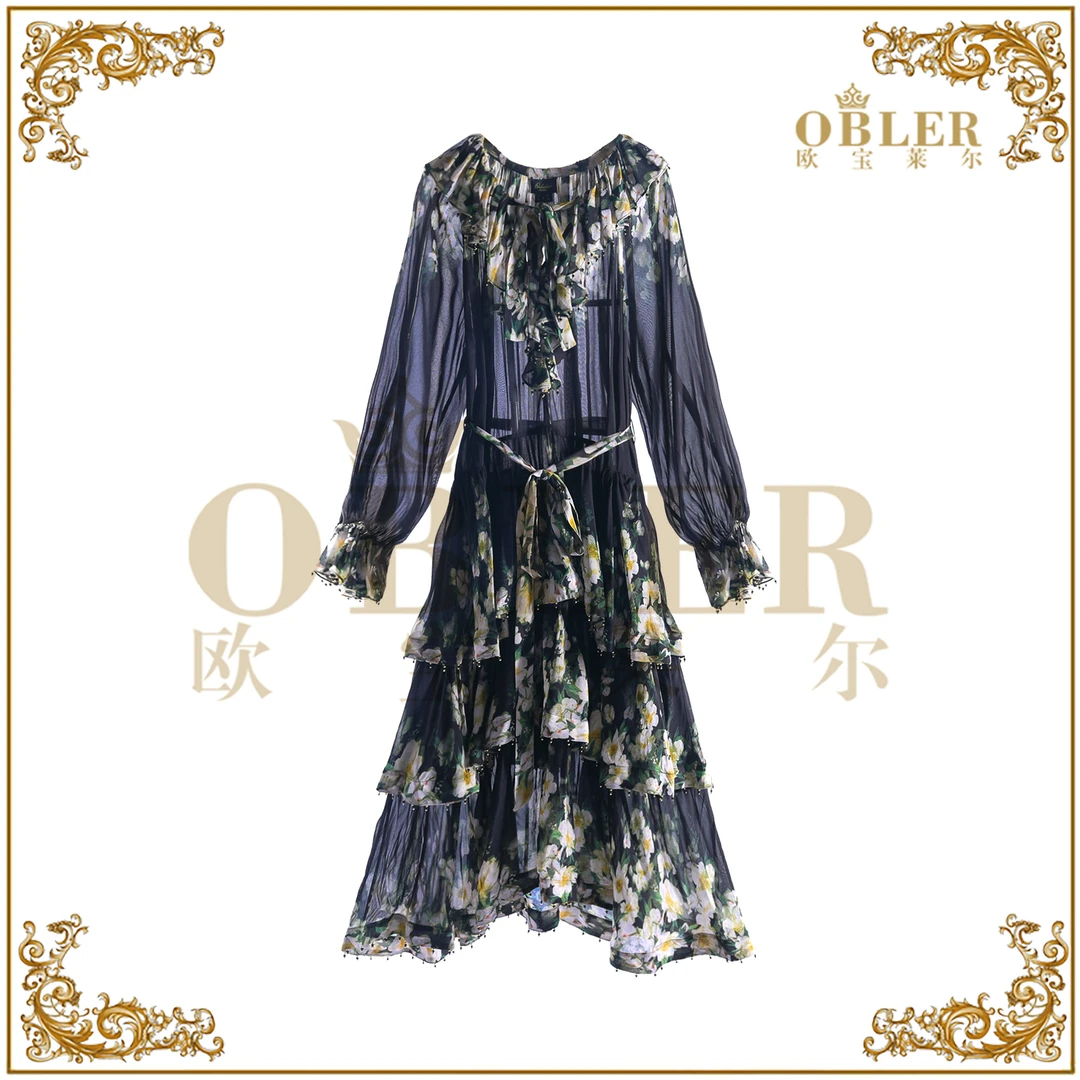 【蛋糕裙】2025新款气质时尚轻奢女装连衣裙305-25341