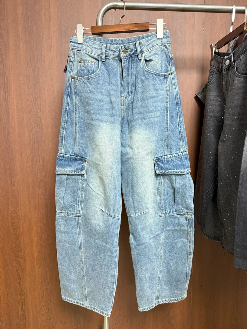 31# 阳子弯刀工装裤（特价现货）