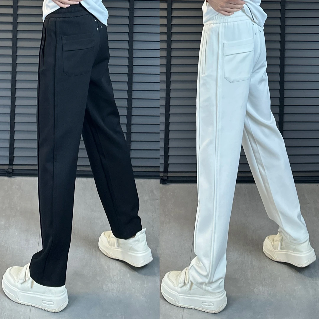 25206春季2025新款轻奢男士商务休闲时尚潮流百搭立体裁剪休闲裤