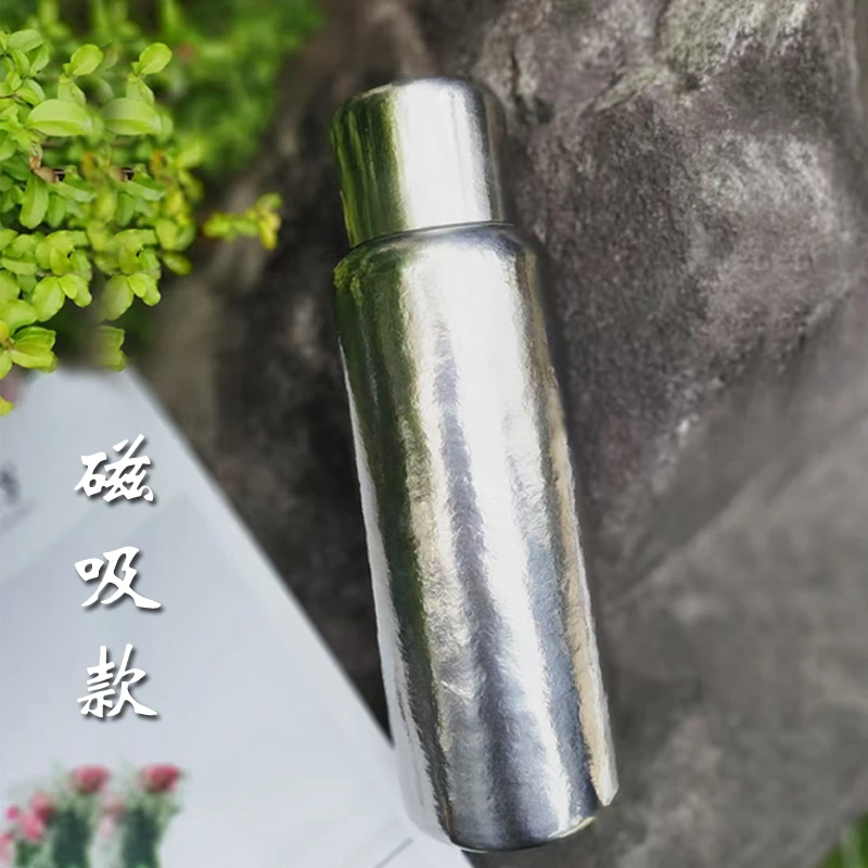 【原装正品】800ml双层内外纯钛保温杯磁吸盖户外大容量运动水壶