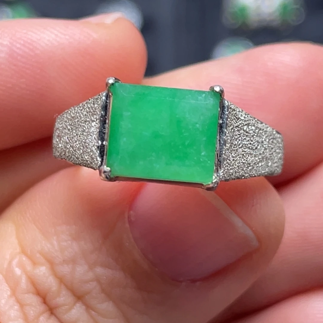 翡翠未镶嵌戒指纯天然缅甸翡翠A货