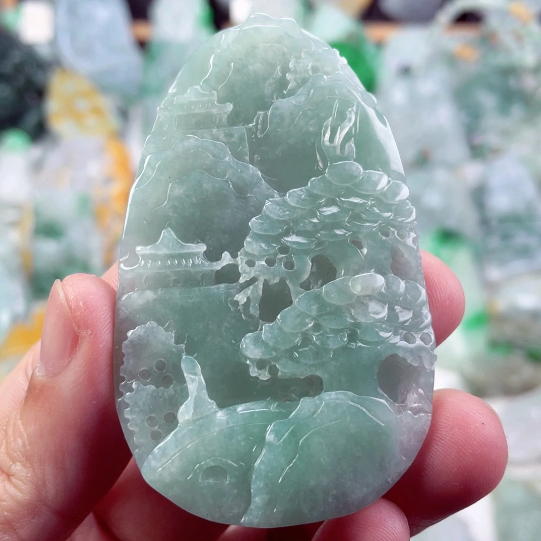 翡翠未镶嵌吊坠(不含链)