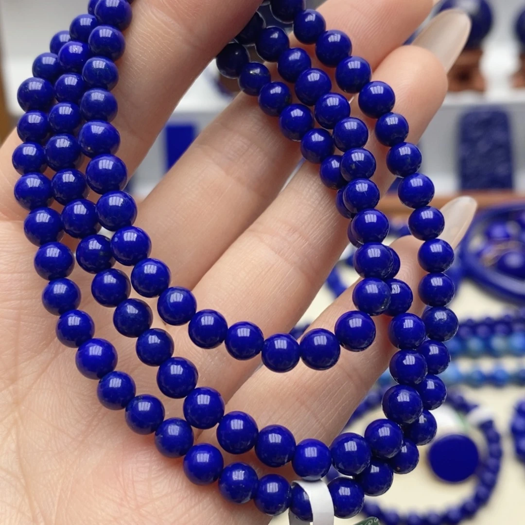 青金石未镶嵌手链5mm