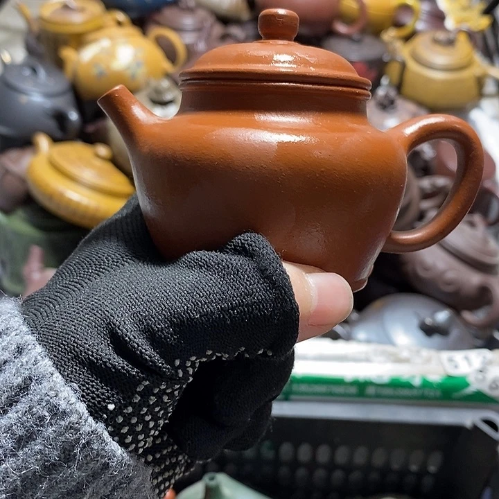 紫砂茶壶纽裂微瑕