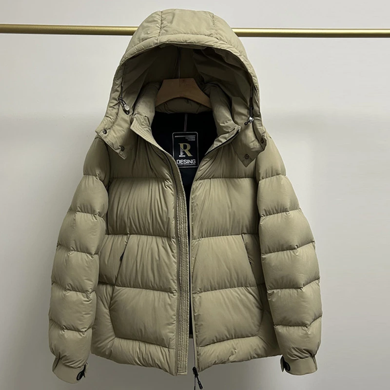 DUCURNO连帽羽绒服女冬季2026新款休闲加厚保暖百搭通勤短款外套