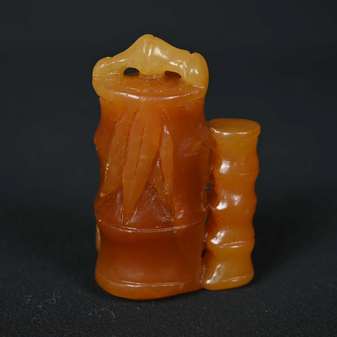 清代提油竹节吊坠/YSY.0513A02/集萃斋