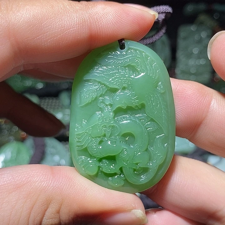 和田玉未镶嵌吊坠(不含链)