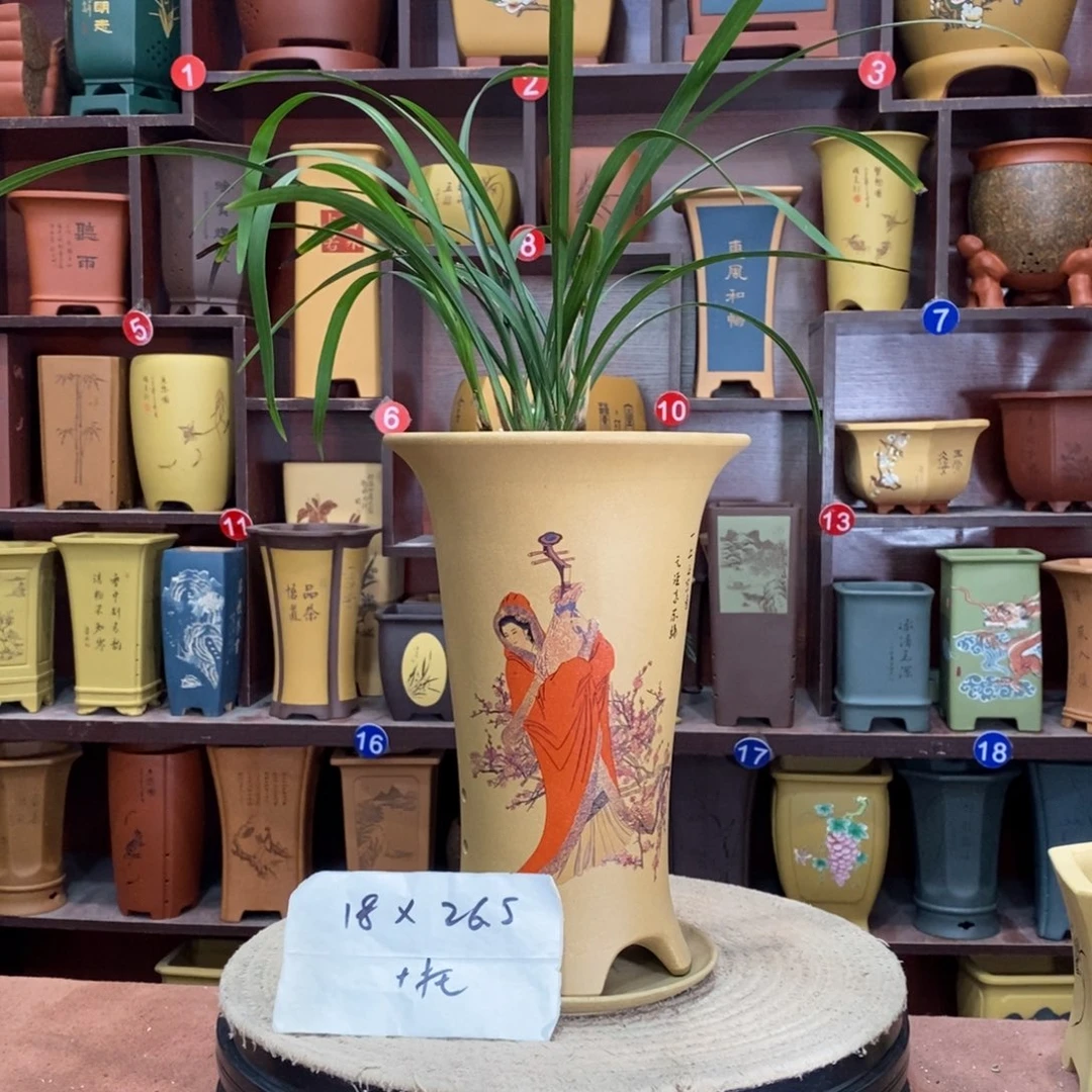 紫砂艺术紫砂花盆