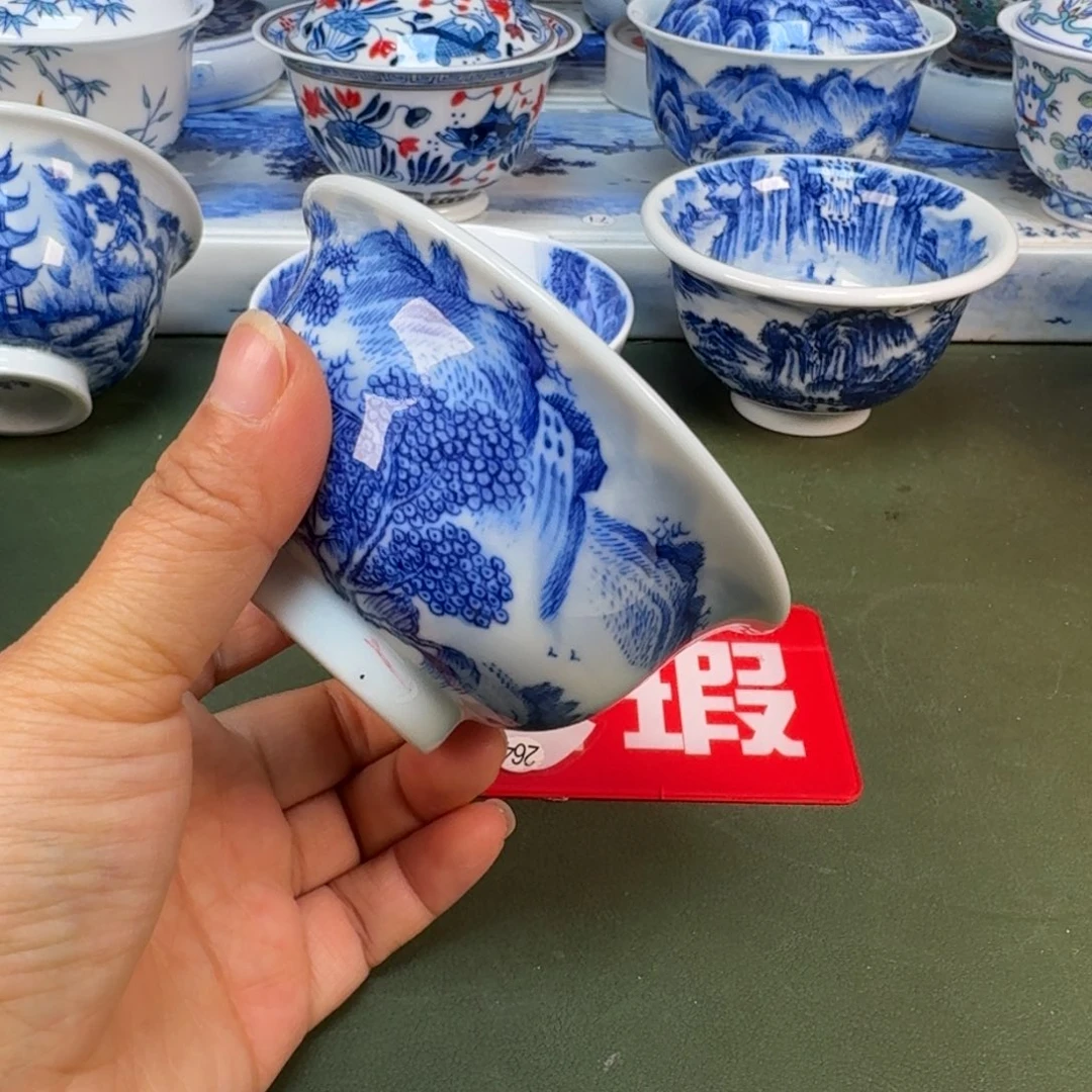 陶景德镇纯手绘茶具圆圆242