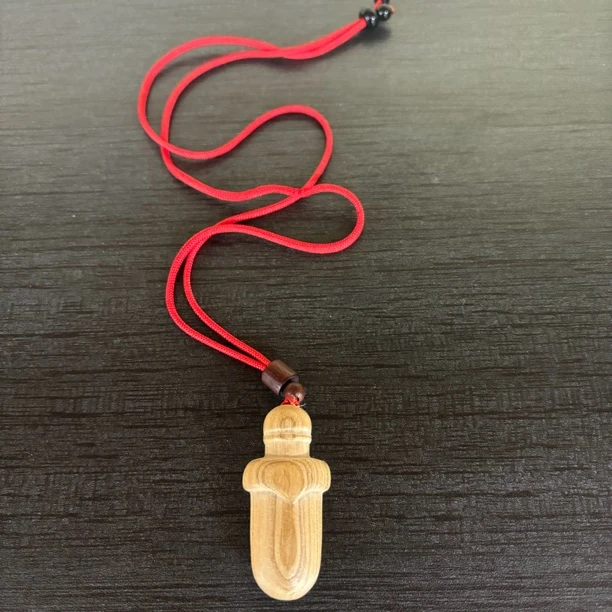 约5厘米 原木小胖剑 桃木无漆一体雕刻摆件