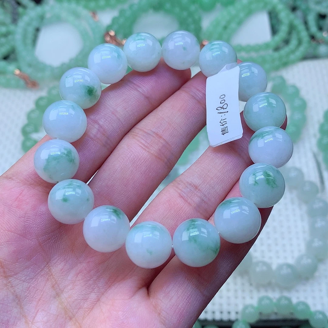 翡翠未镶嵌毛衣链卡12.8