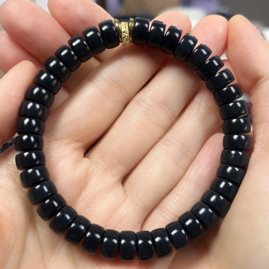 和田玉未镶嵌手串卡5×9