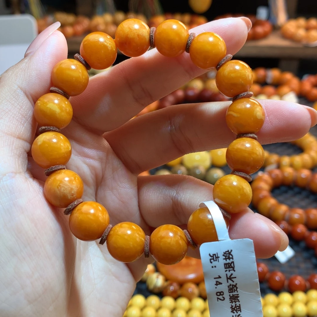 蜜蜡未镶嵌手串蜜蜡手串