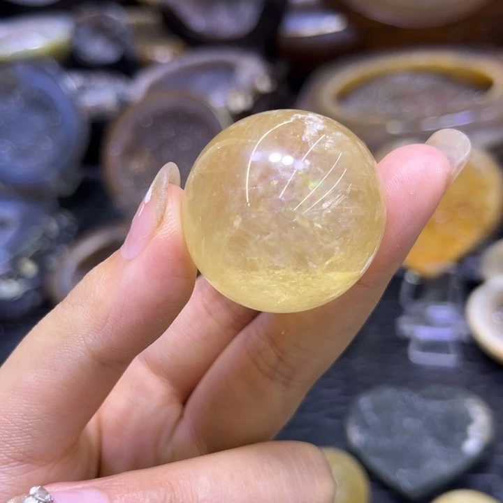 乖****水晶未镶嵌发饰黄球