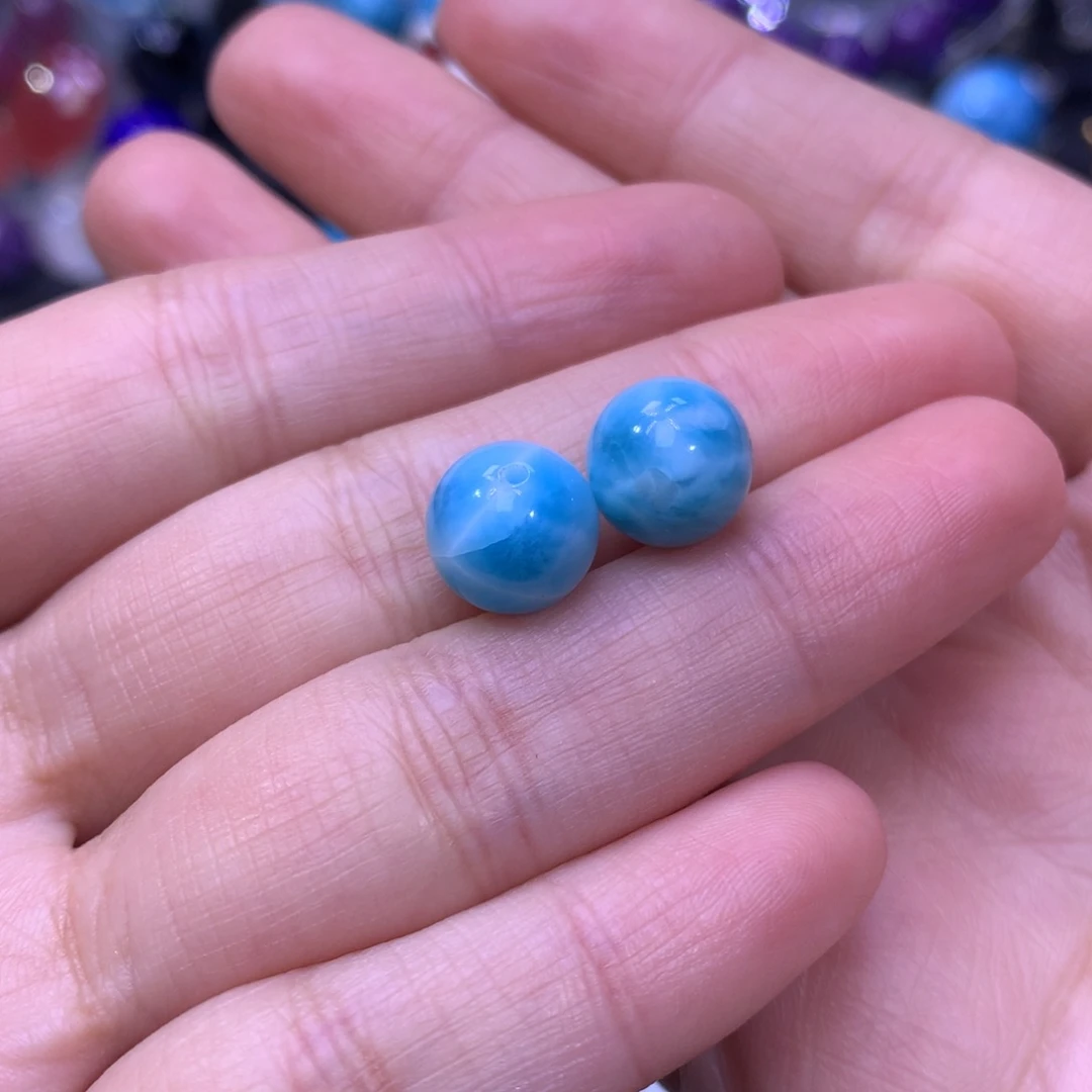 针钠钙石（海纹石）珠宝半成品未镶嵌小*