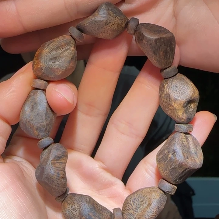 手串沉香原母树沉水树丁手串20克