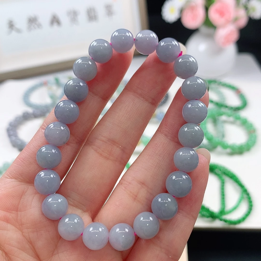 翡翠未镶嵌手链手链8.5mm
