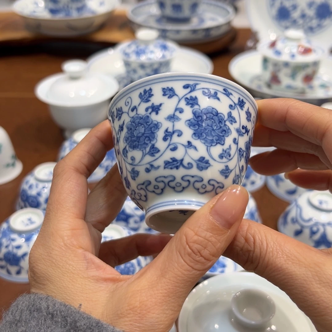 I***a杯子青花缠枝杯子100毫升