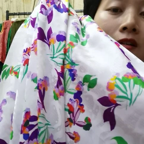 蚕丝2米宽幅提花缎布料