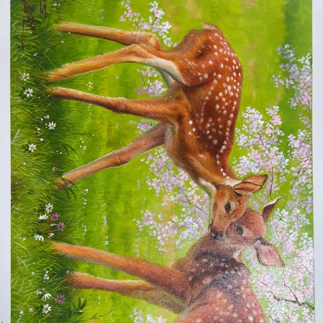 油画一直觉得很开心