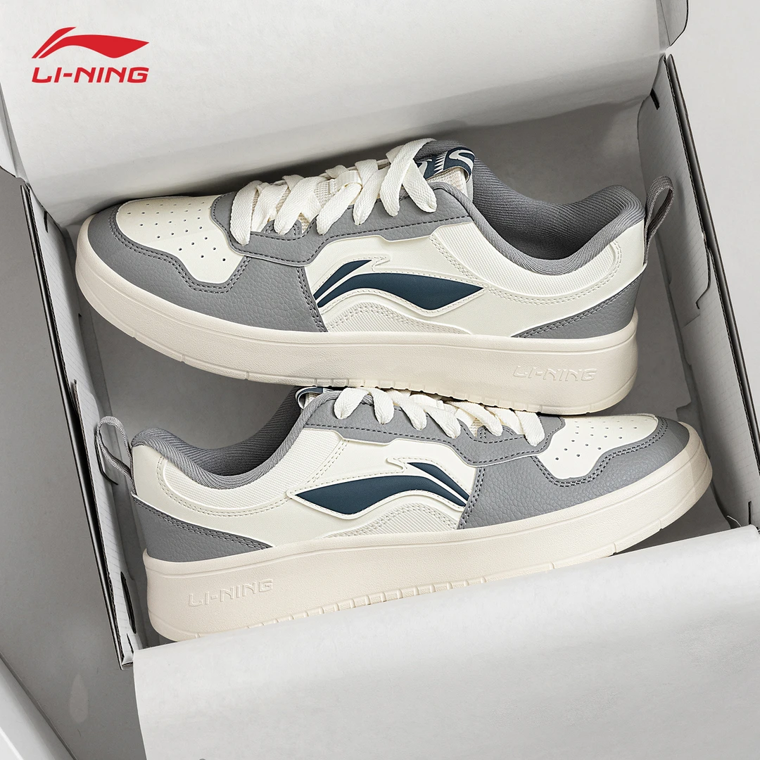 李宁初云男鞋板鞋2025夏季新款低帮透气运动鞋百搭休闲鞋子男款