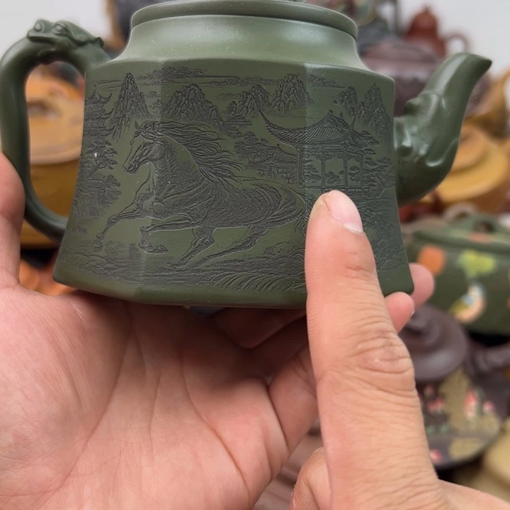 茶壶紫砂内盖跳砂