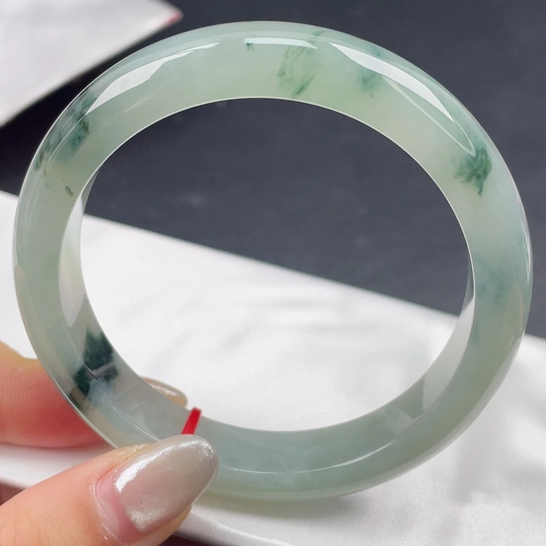 翡翠未镶嵌手镯59圈口