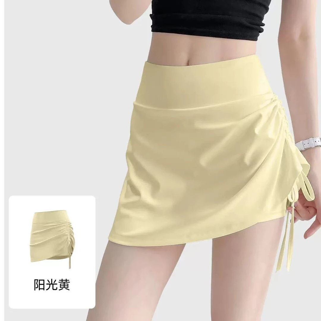 二哥AA抽绳瑜伽短裙