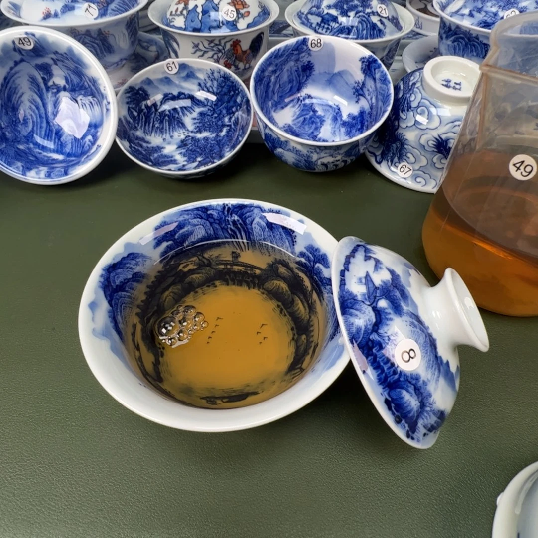 景德镇纯手工纯手绘茶具木木8