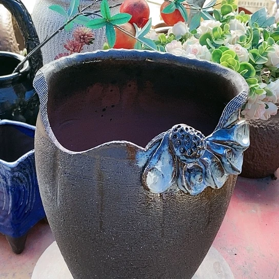 【闪购商品】紫砂花盆20.27花盆花盆