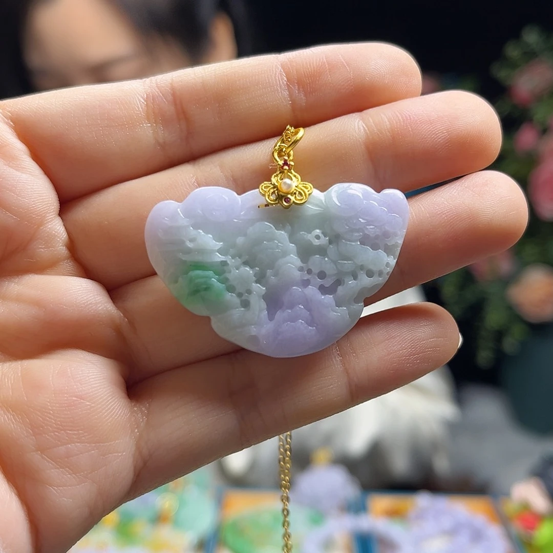 翡翠颈饰未镶嵌岁**好天然