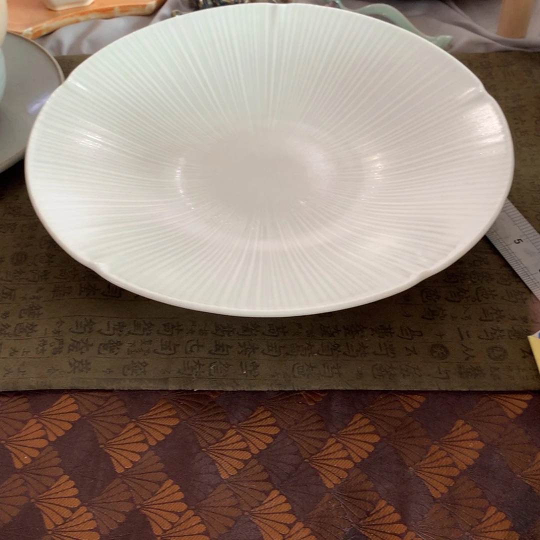 瓷景德镇粗陶复古盘碗微瑕