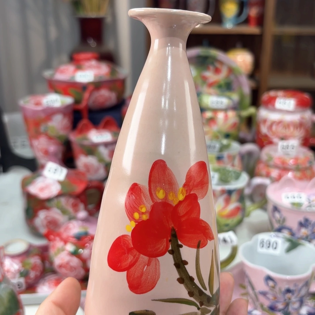 景德镇手绘高温釉下彩陶瓷茶具