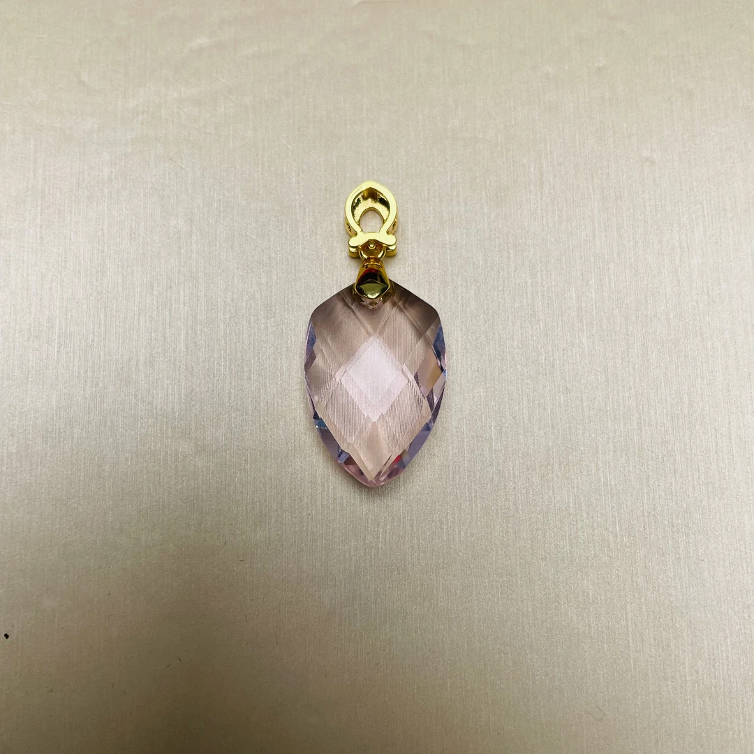 【洛美优选】F401-1粉叶吊坠项链多样性发一件