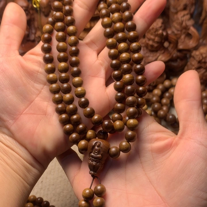 檀香木其他老山檀香摆件手串
