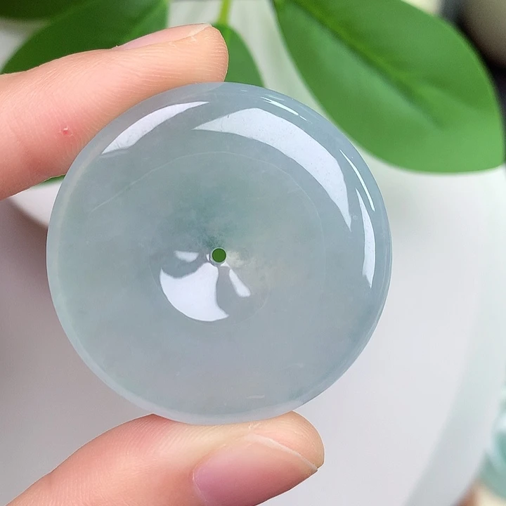 颈饰未镶嵌翡翠平安扣 35.6-5.6mm