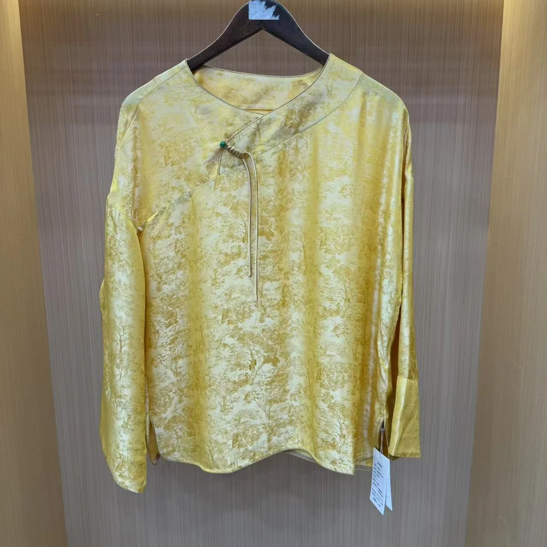 【LJWM】桑蚕丝 国风上衣 S5280