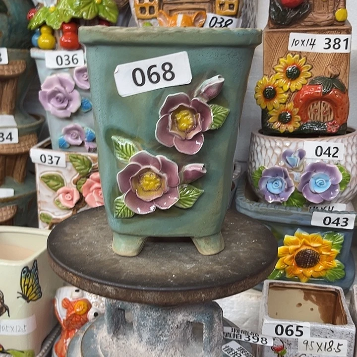 粗陶材质多肉花盆