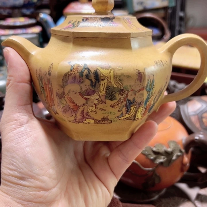 紫砂茶壶紫砂壶收藏起来了！