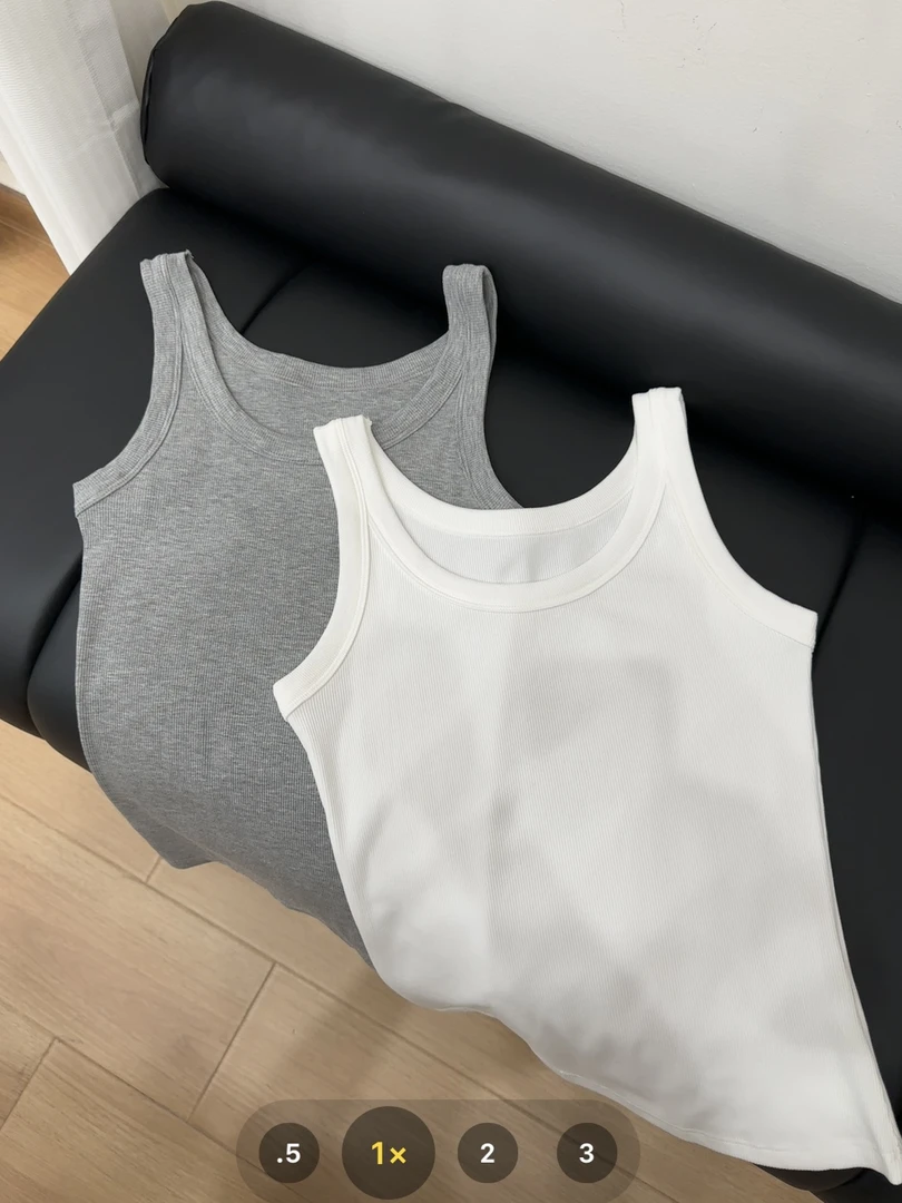 （小珠家）吊带背心修身显瘦白色百搭夏季通勤打底外穿纯色