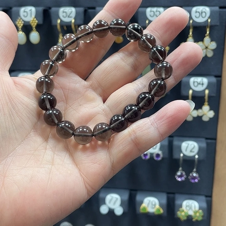 烟晶手链未镶嵌15