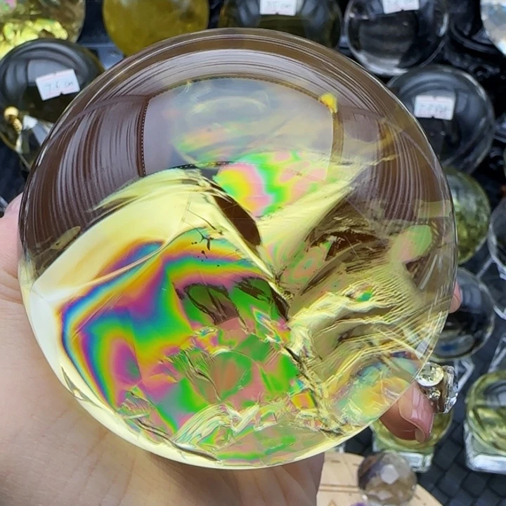 水晶珠宝半成品未镶嵌天然7.6公分X27