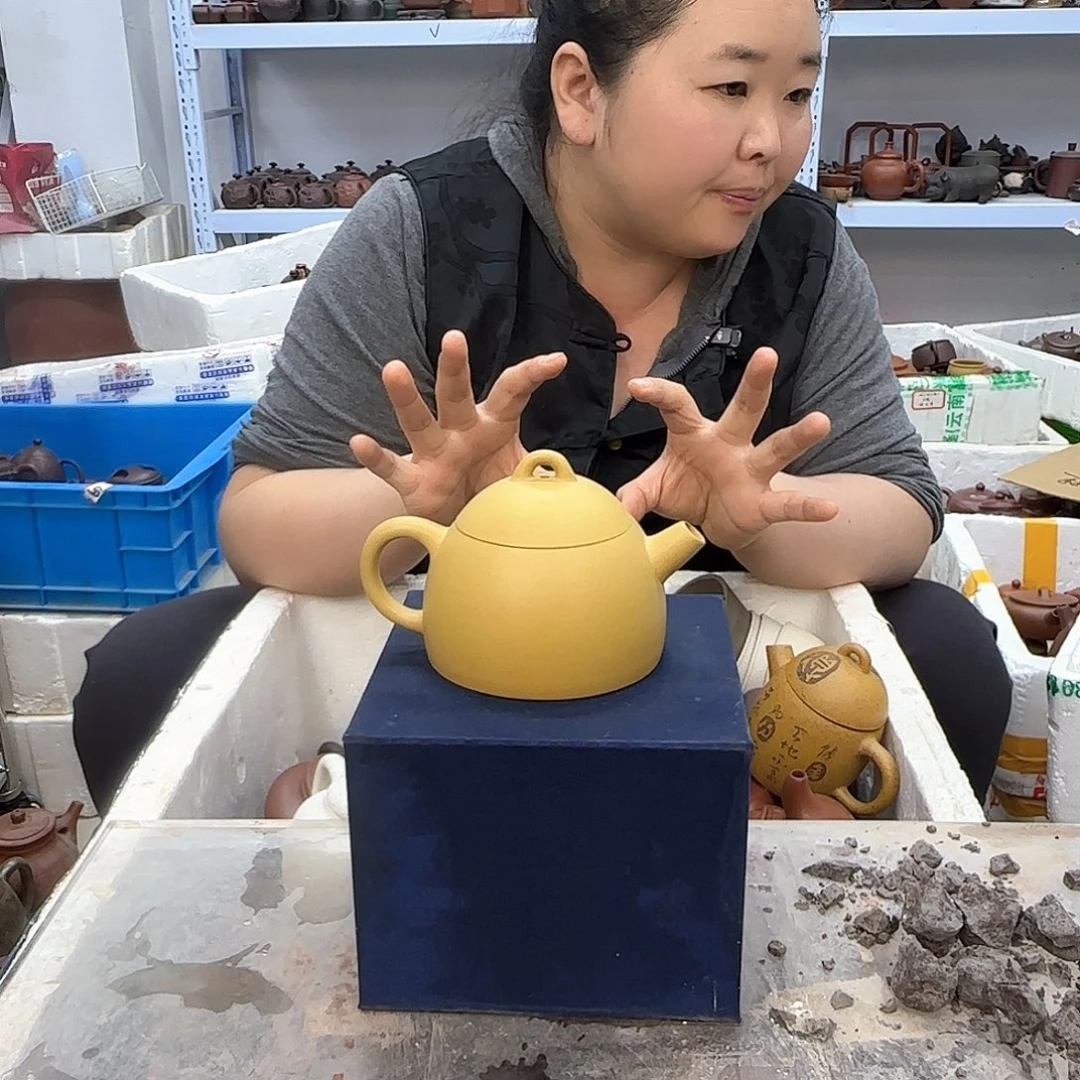 茶壶紫泥宜兴紫砂壶瑕疵处理